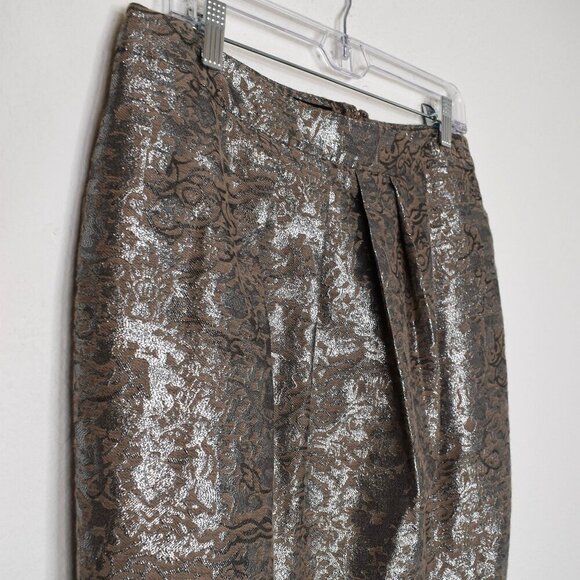 Jones New York Floral Brocade Skirt Sz 8 Cocktail Party Whimsigoth Neutral NWT - Picture 6 of 16